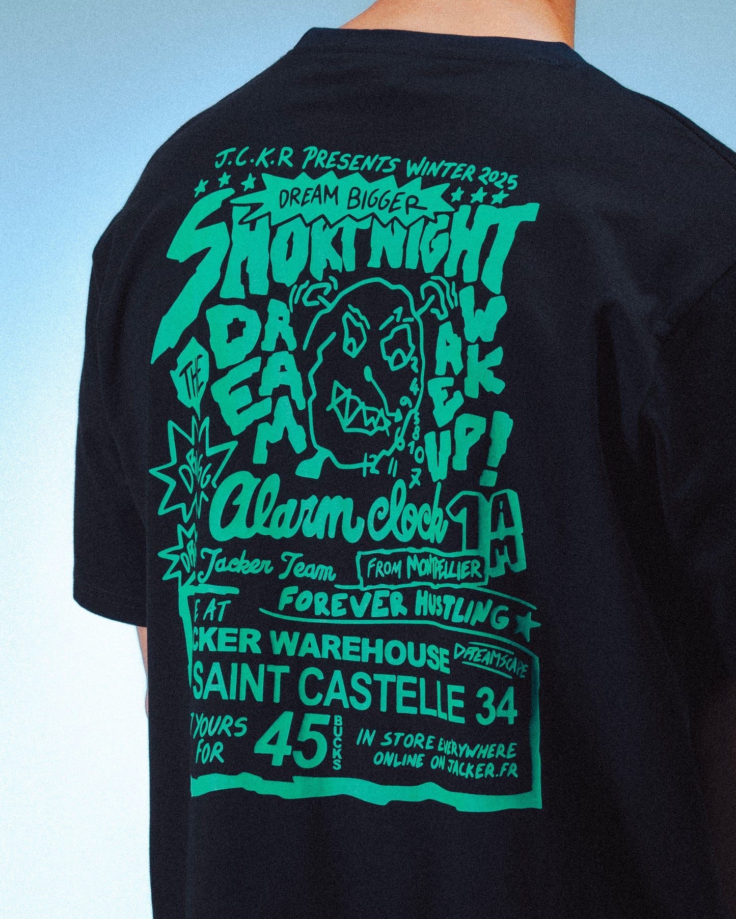 WAKE UP ! T-SHIRT - BLACK