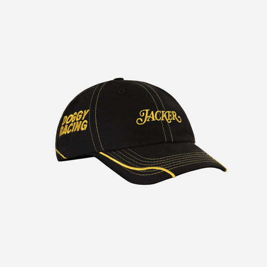 DOGGY RACING CAP - BLACK & YELLOW
