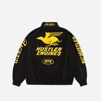 DOGGY RACING TRACK JACKET - BLACK