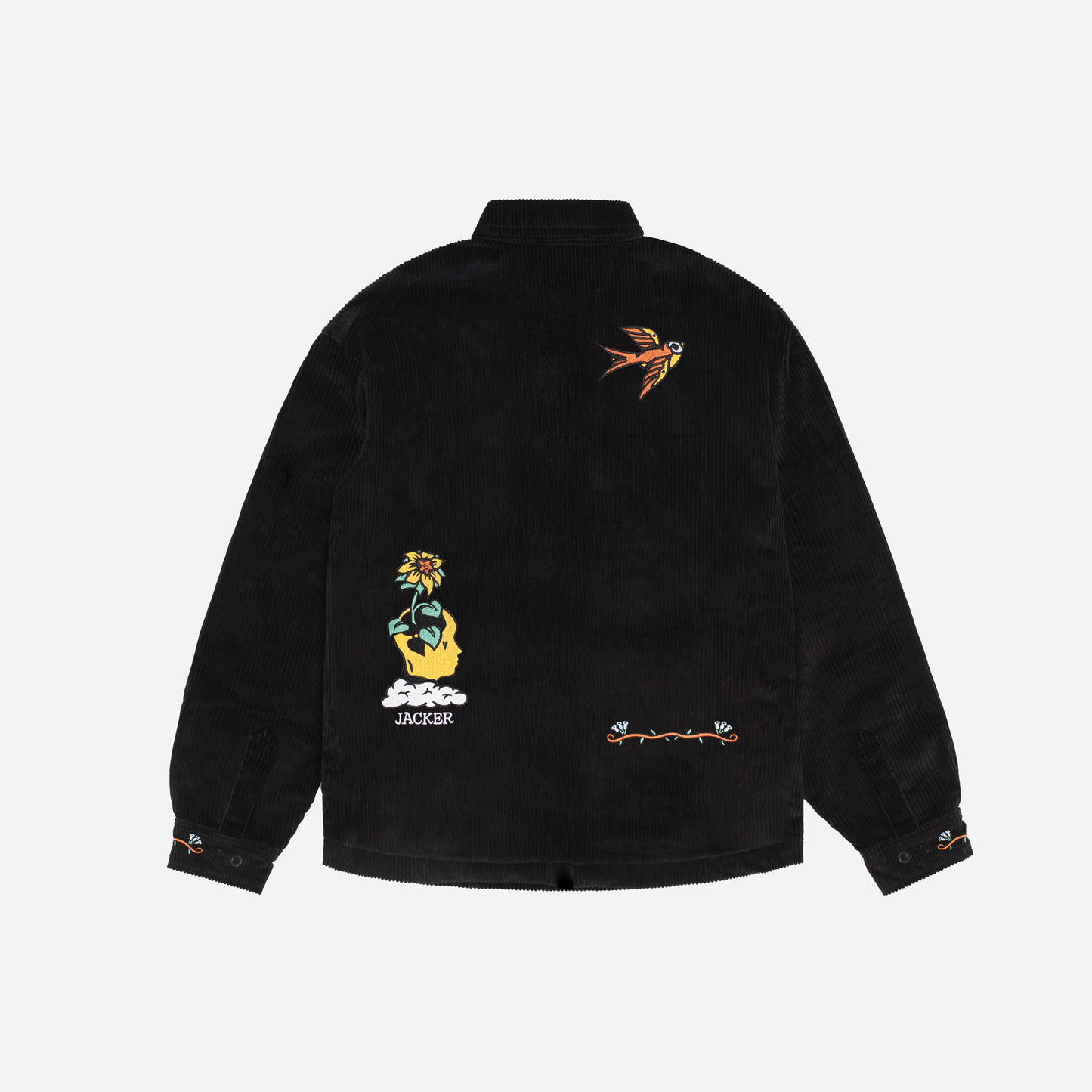 DREAM MAZE CORDUROY OVERSHIRT - BLACK