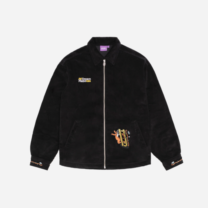 DREAM MAZE CORDUROY OVERSHIRT - BLACK