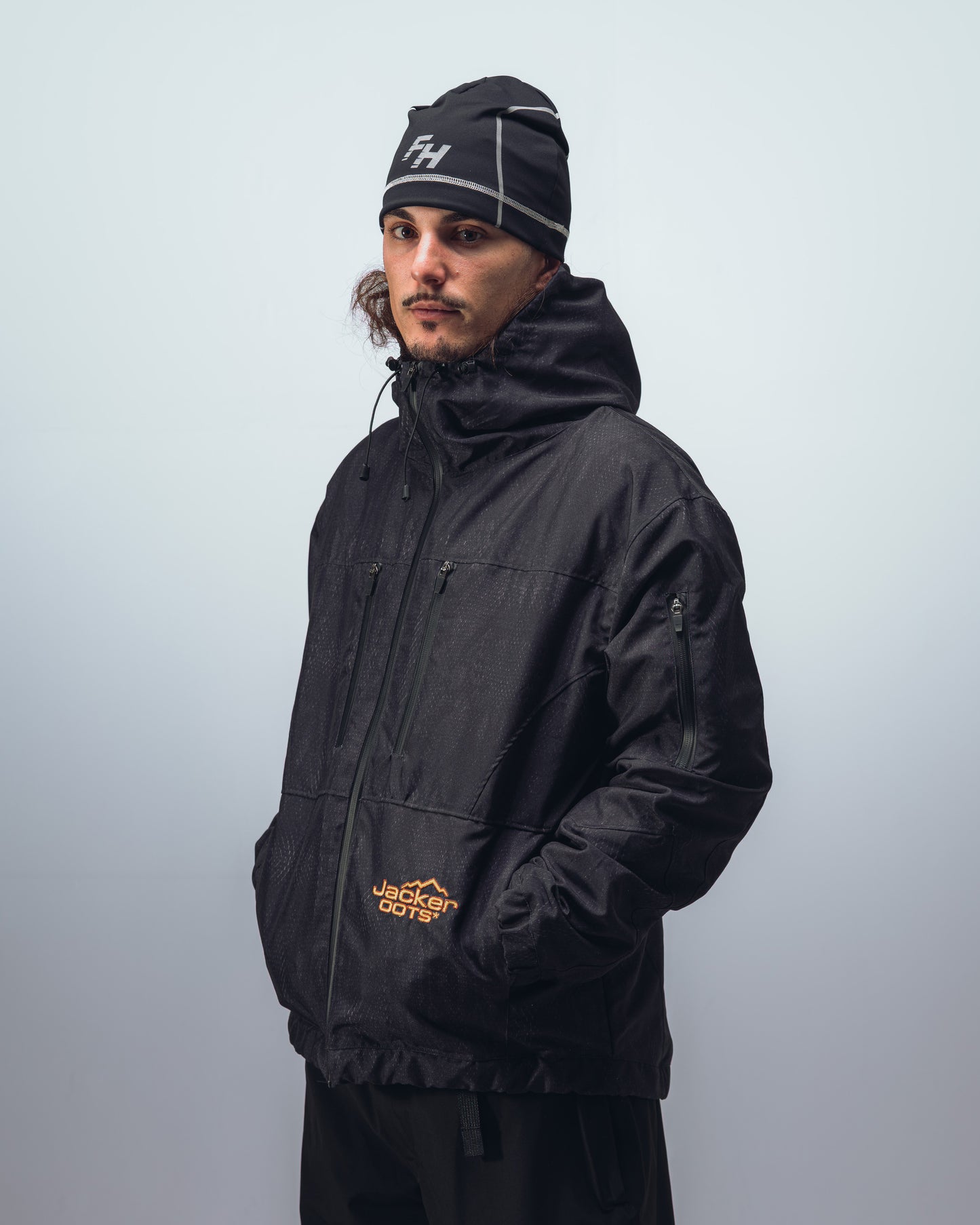 SNAKE OLWEATHER JACKET - BLACK
