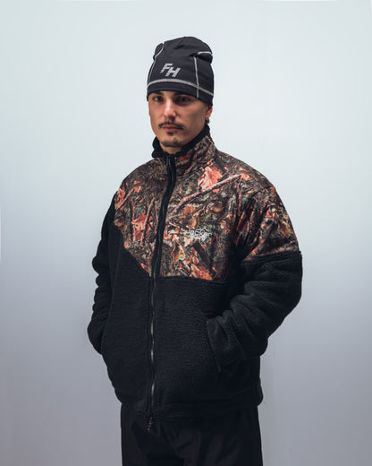 OOTS SHERPA JACKET - BLACK & AOP