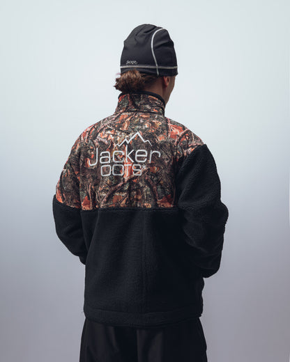 OOTS SHERPA JACKET - BLACK & AOP