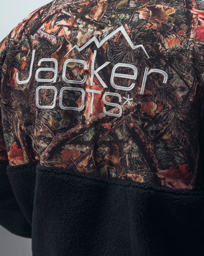 OOTS SHERPA JACKET - BLACK & AOP