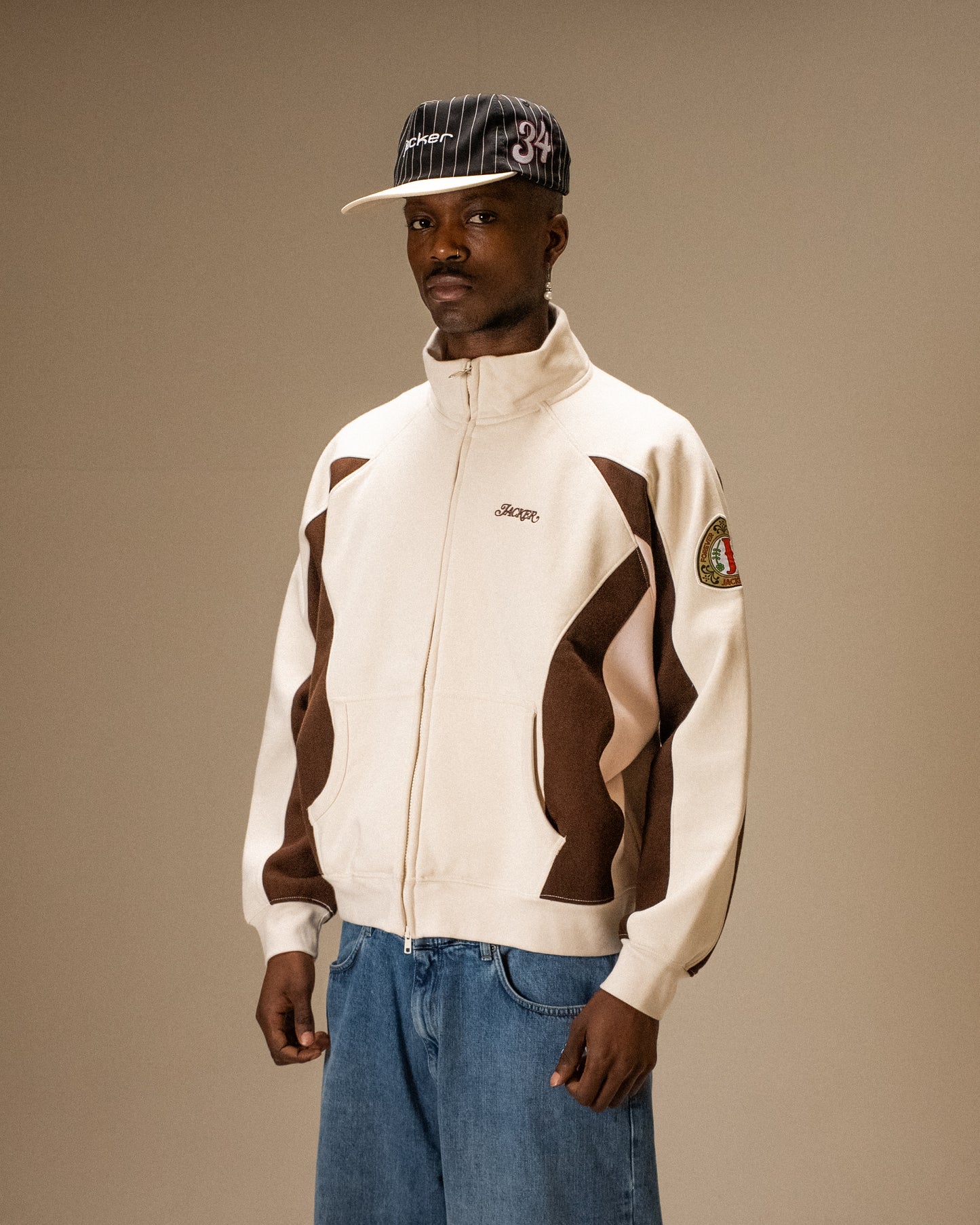 TREVI TRACK JACKET - BEIGE