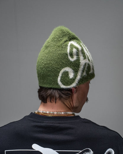 BLUR MOHAIR BEANIE GREEN