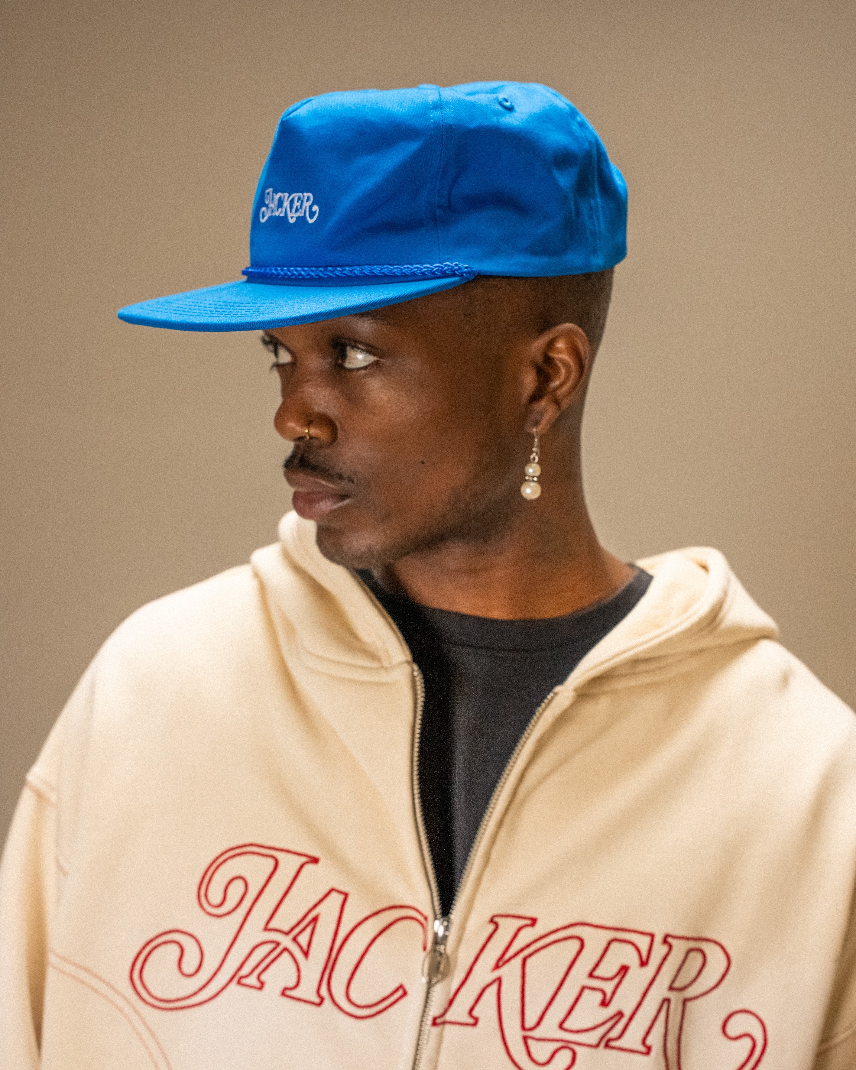CLASSIC SNAPBACK 5 PANEL - BLUE – JACKER