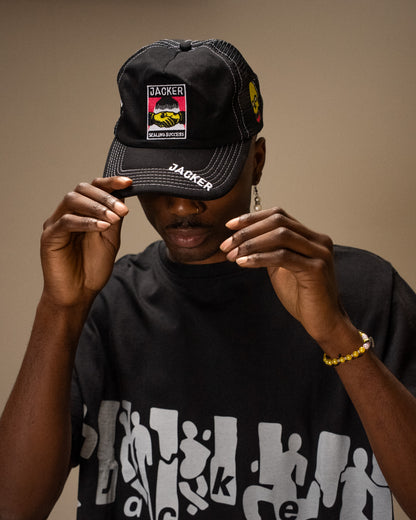 DEAL TRUCKER CAP - BLACK