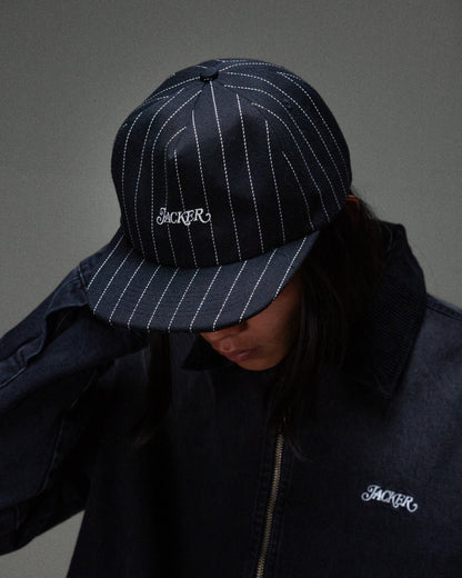 STRIPE CAP BLACK