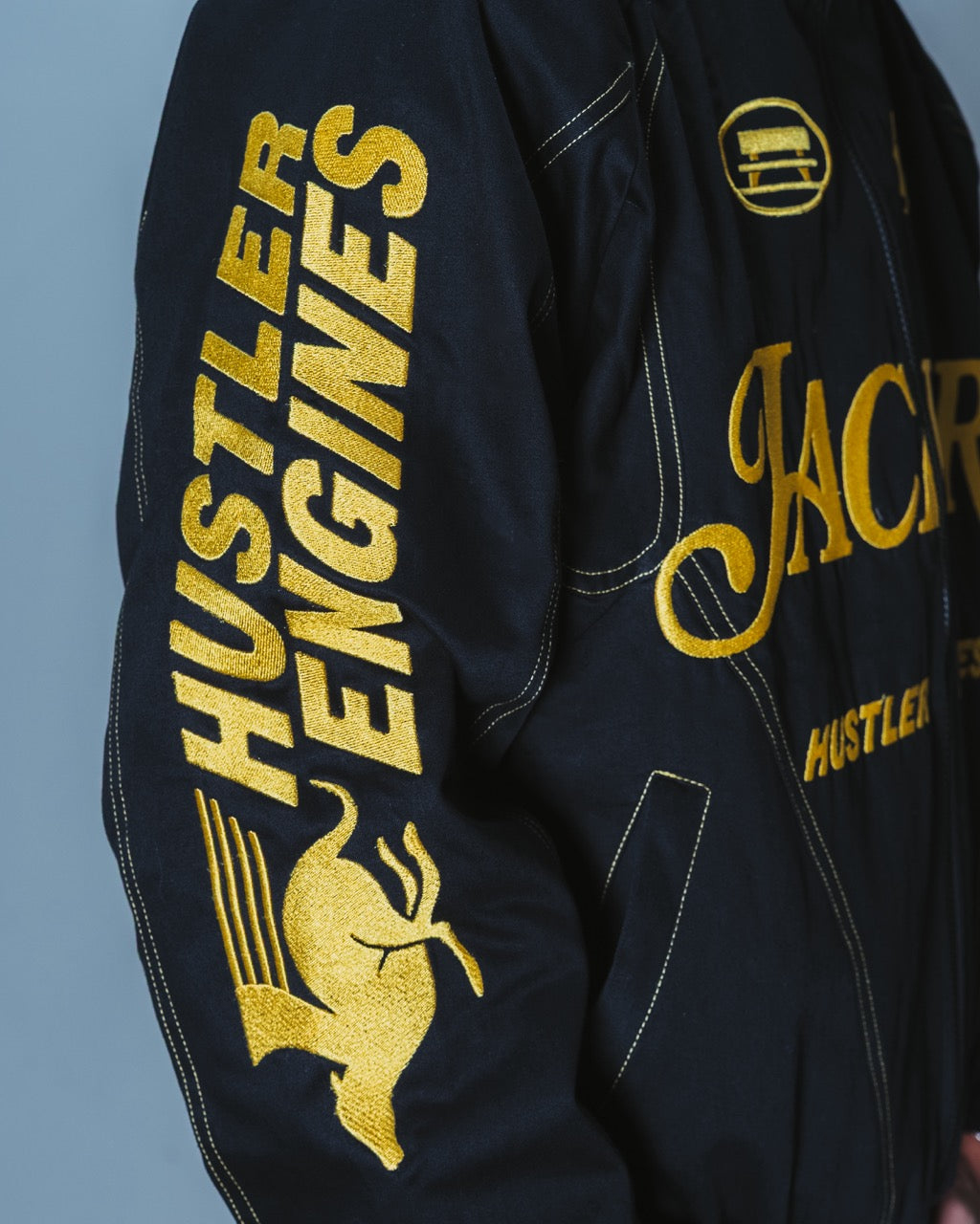 DOGGY RACING TRACK JACKET - BLACK