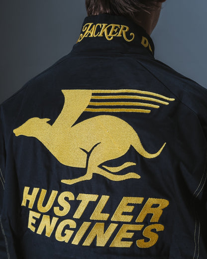 DOGGY RACING TRACK JACKET - BLACK