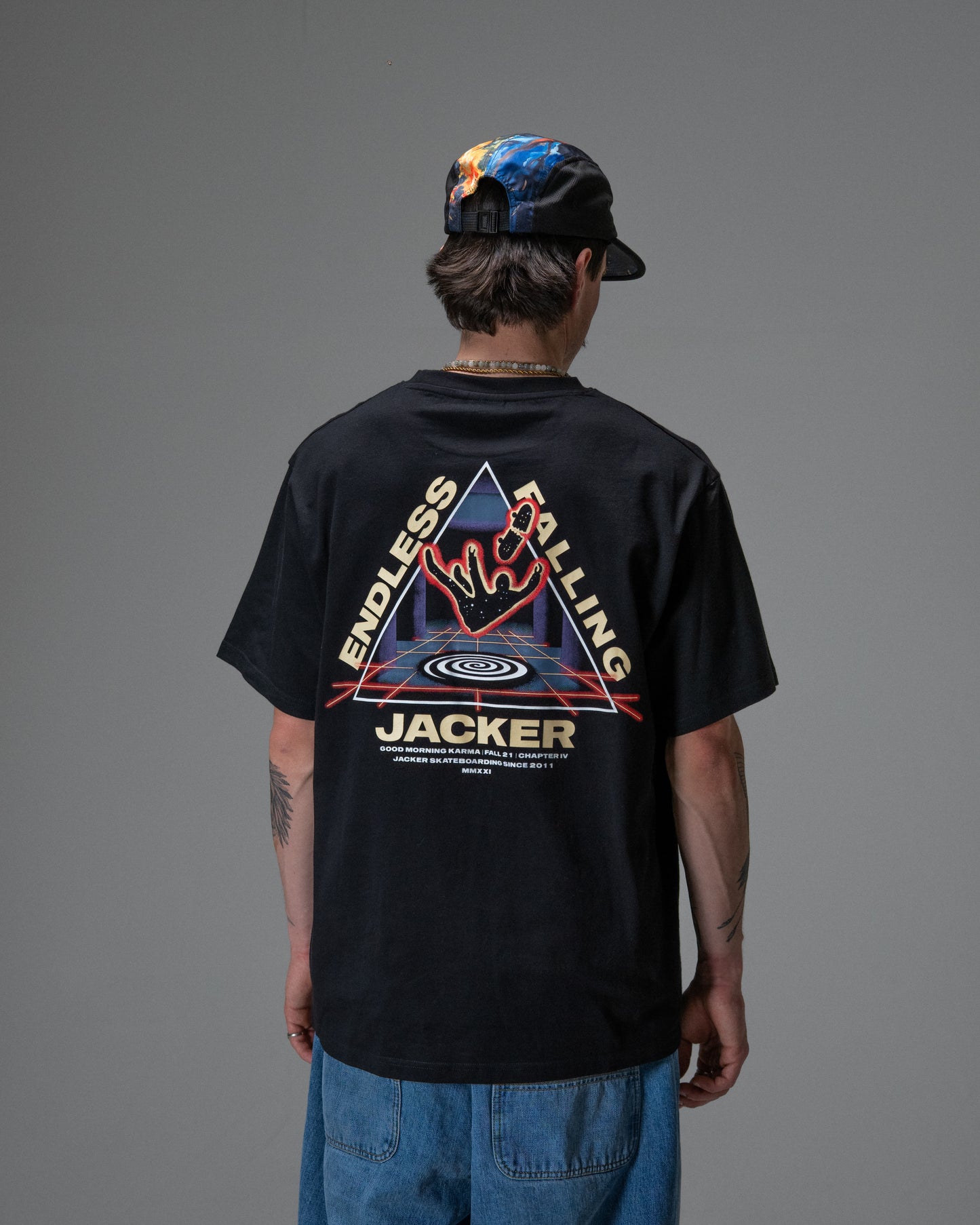 ENDLESS FALLING T-SHIRT BLACK