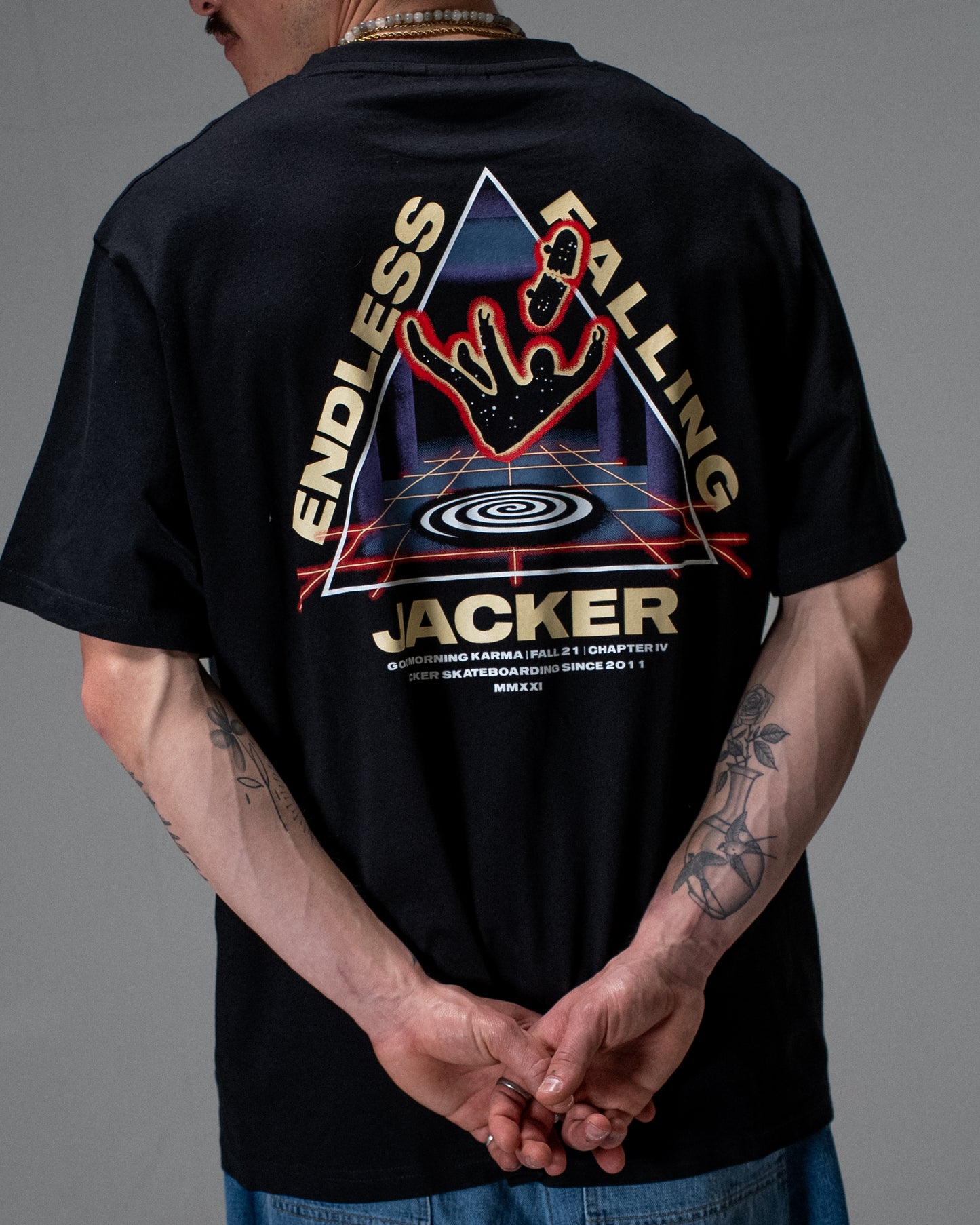 ENDLESS FALLING T-SHIRT BLACK