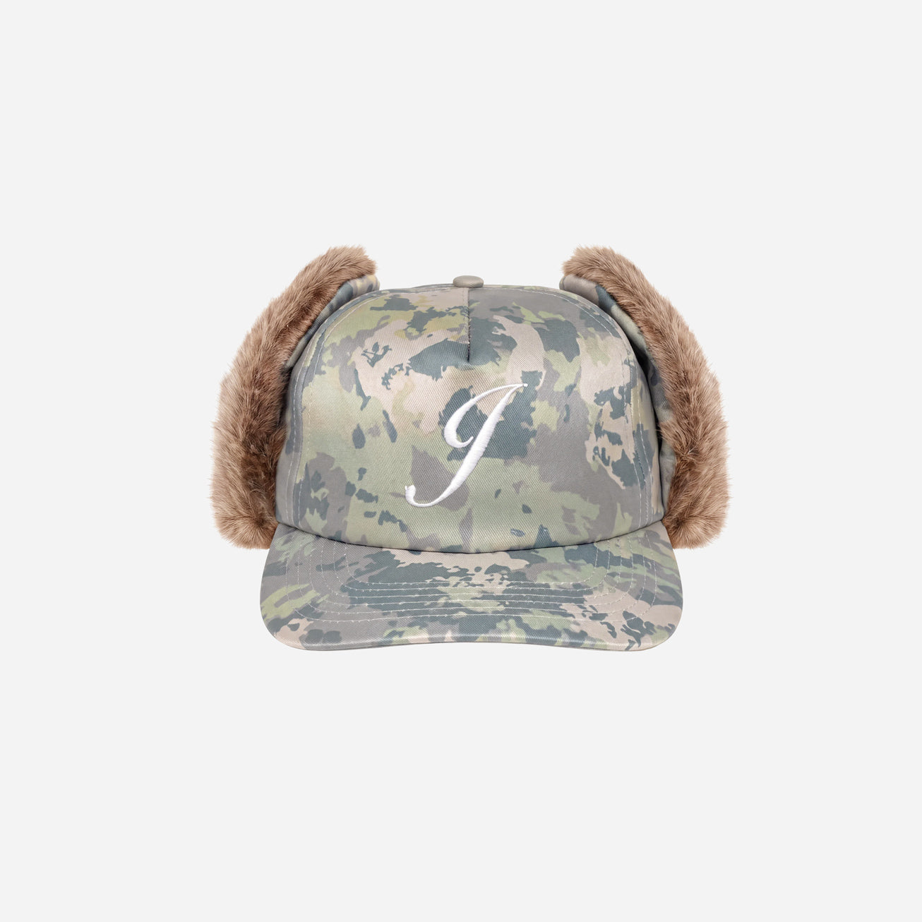 FLAP EAR SNAPBACK 5 PANEL DESERT CAMO
