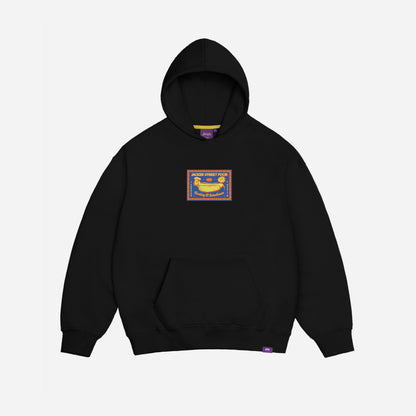 HOT DOGGY CARD HOODIE - BLACK