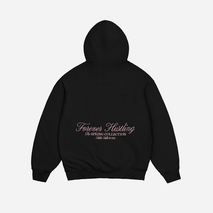 GRACE HOODIE ZIP BLACK