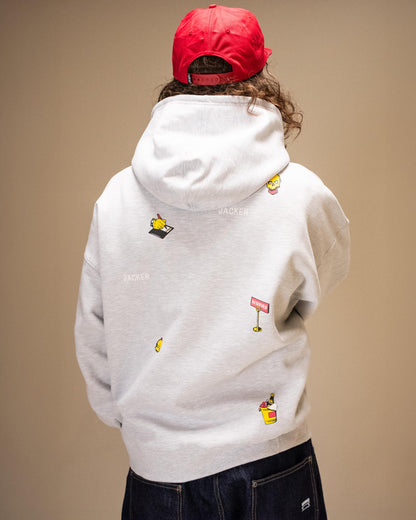 DEAL HOODIE HEATHER GREY