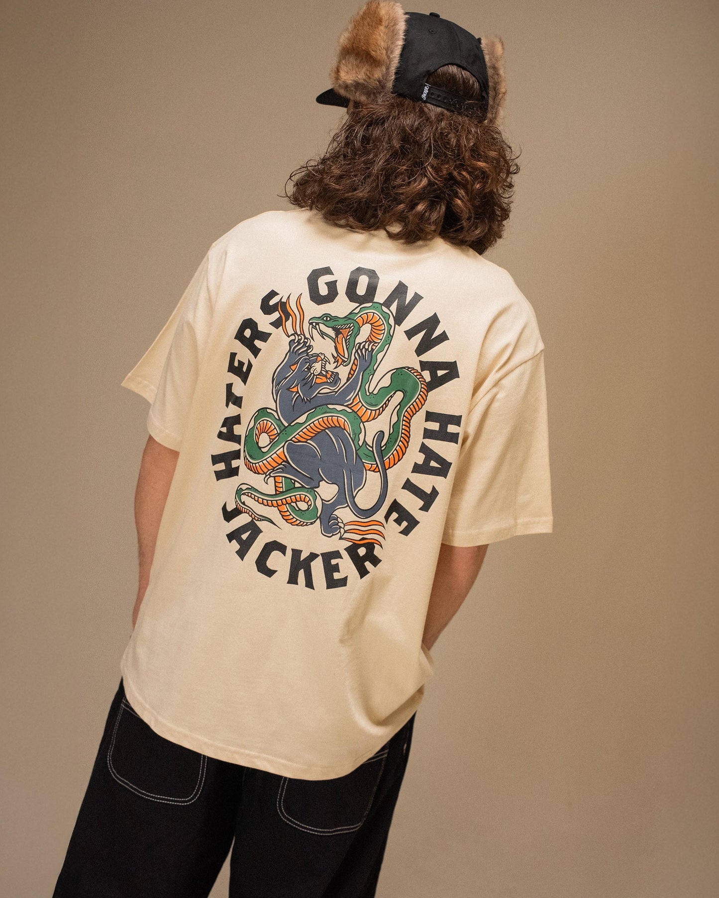 HATERS T-SHIRT BEIGE