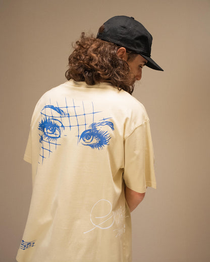 MIGHTY BLUE T-SHIRT BEIGE