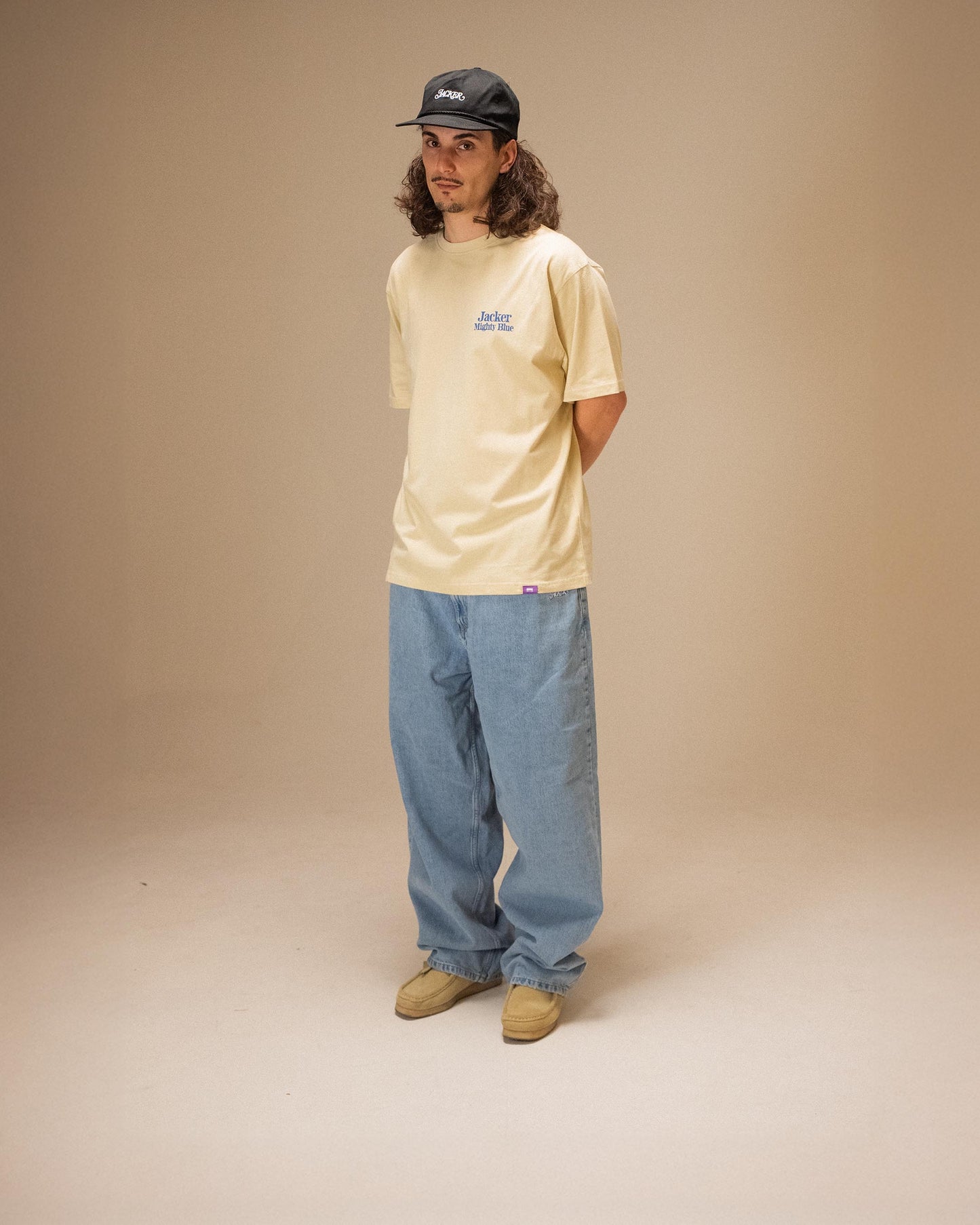 MIGHTY BLUE T-SHIRT BEIGE