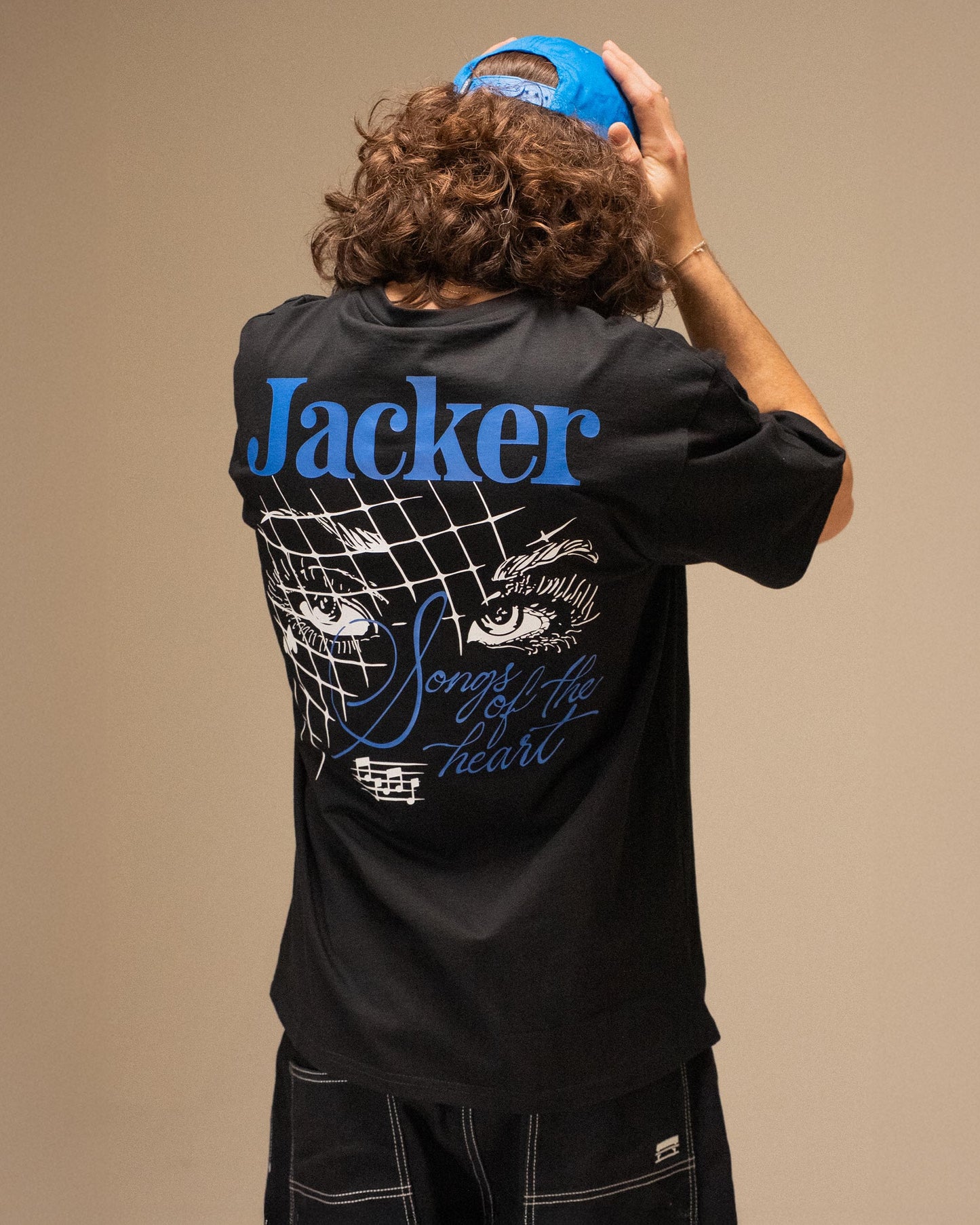 MIGHTY BLUE T-SHIRT BLACK