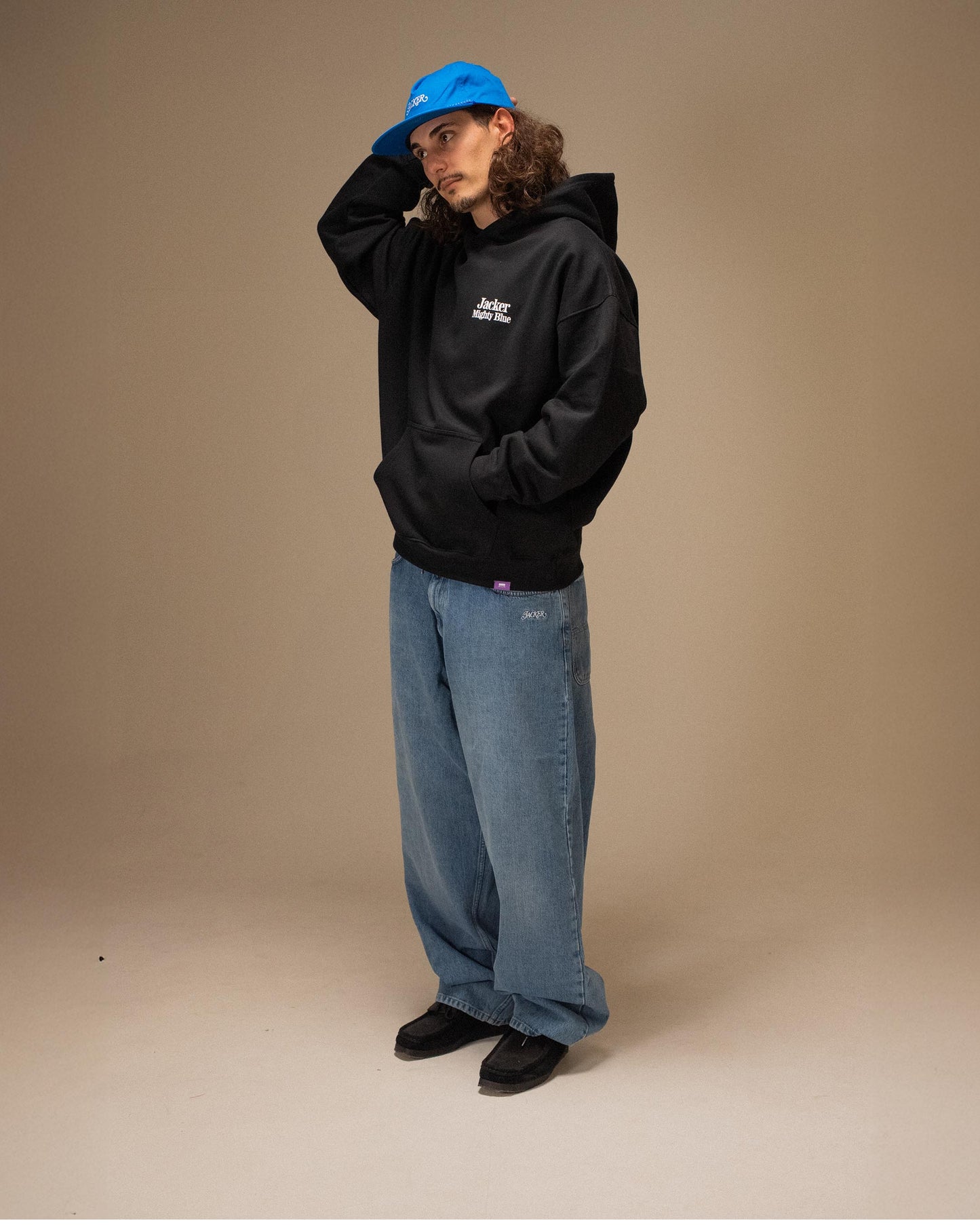 MIGHTY BLUE HOODIE BLACK