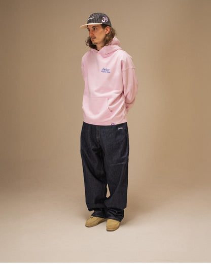 MIGHTY BLUE HOODIE PINK