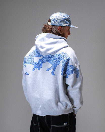 HORSE POWER ZIP HOODIE GREY