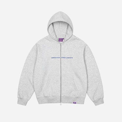 HORSE POWER ZIP HOODIE GREY