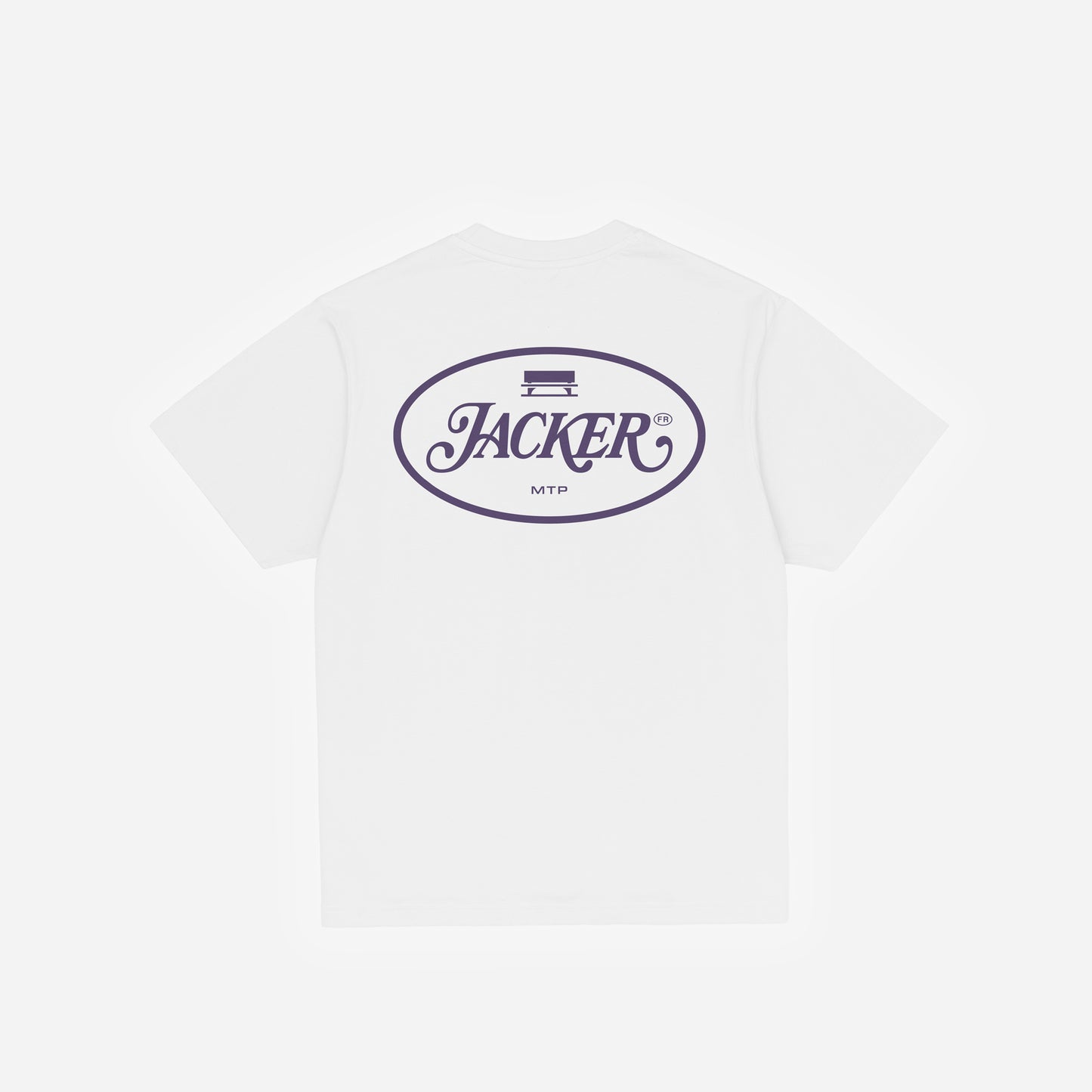ID T-SHIRT - WHITE & PURPLE
