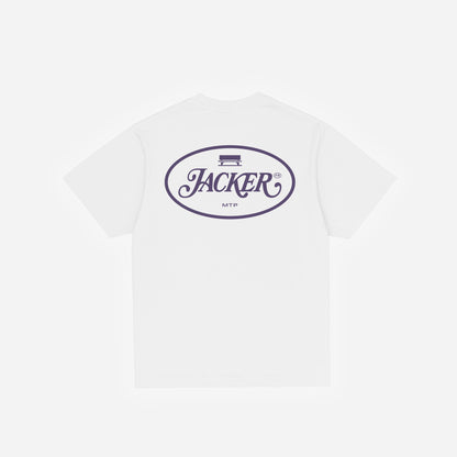 ID T-SHIRT - WHITE & PURPLE