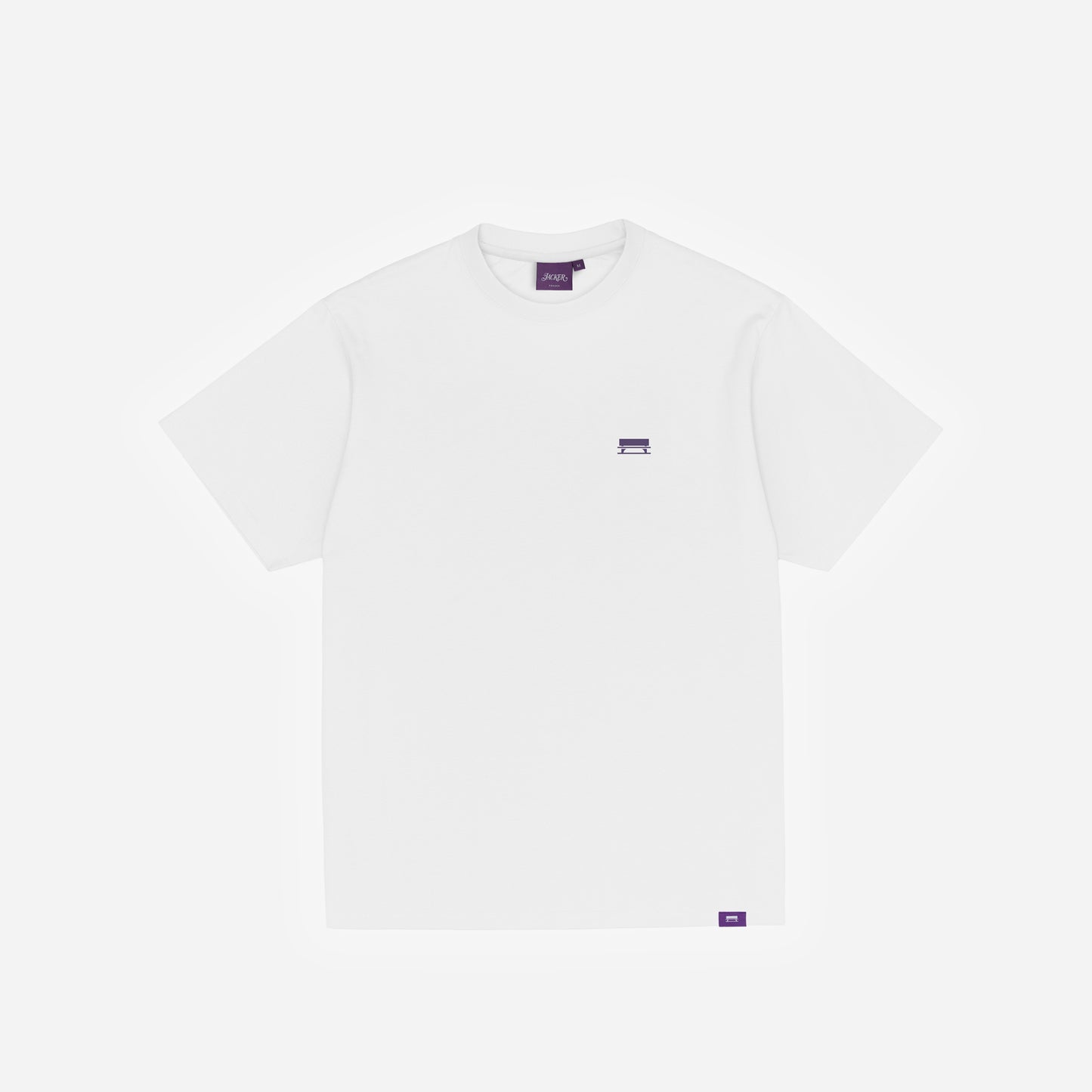 ID T-SHIRT - WHITE & PURPLE