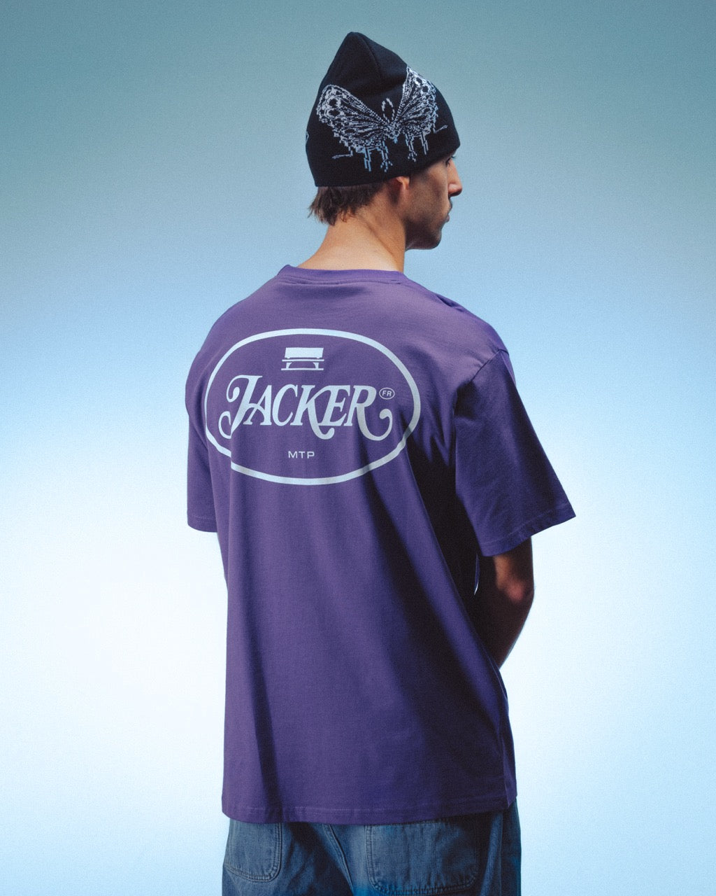 ID T-SHIRT - PURPLE & WHITE