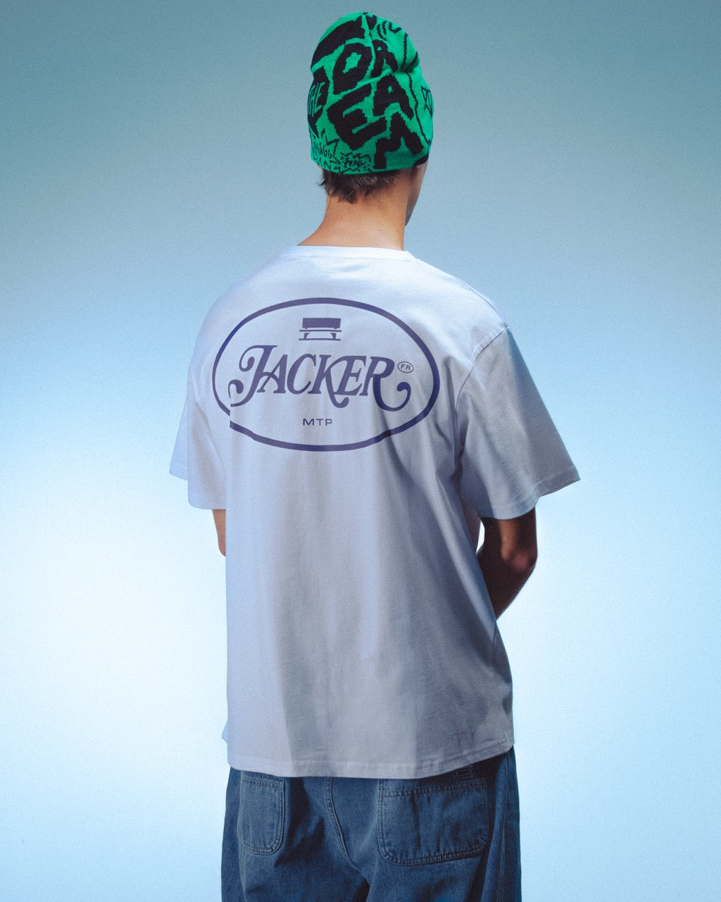 ID T-SHIRT - WHITE & PURPLE