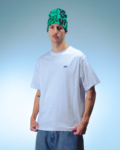 ID T-SHIRT - WHITE & PURPLE