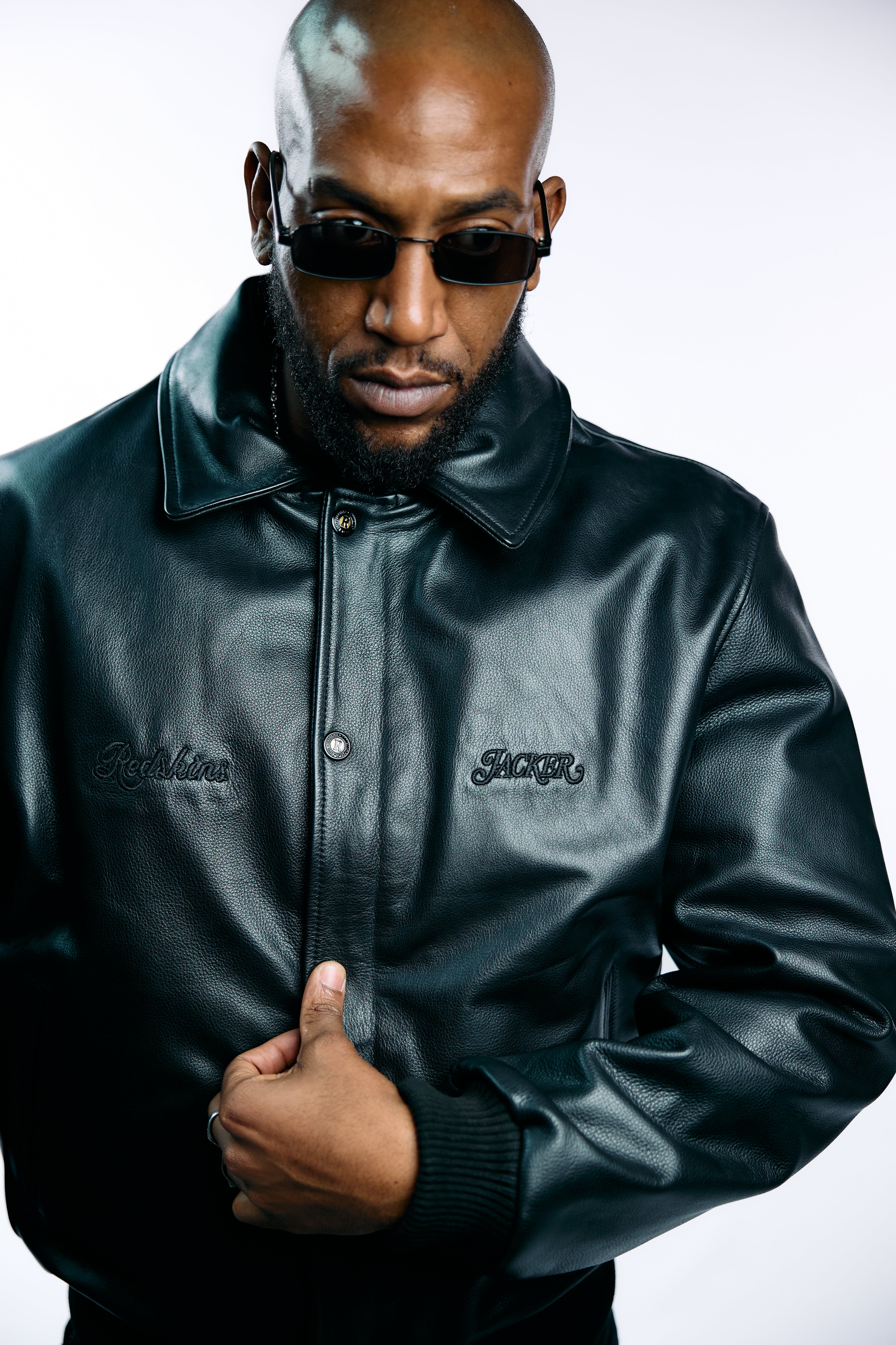 JACKET LEATHER REDSKINS X JACKER