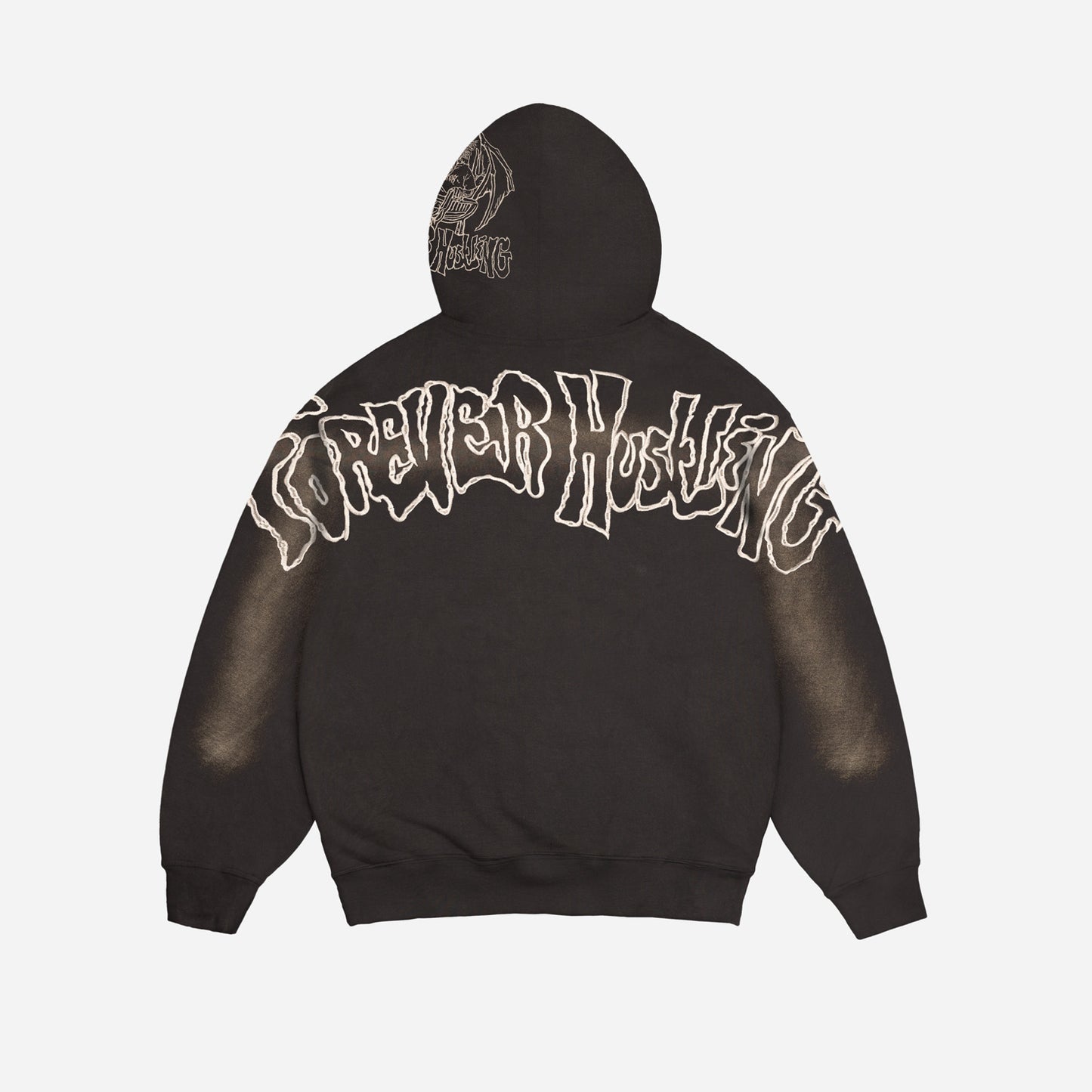 KAREN HOODIE ZIP - BLACK