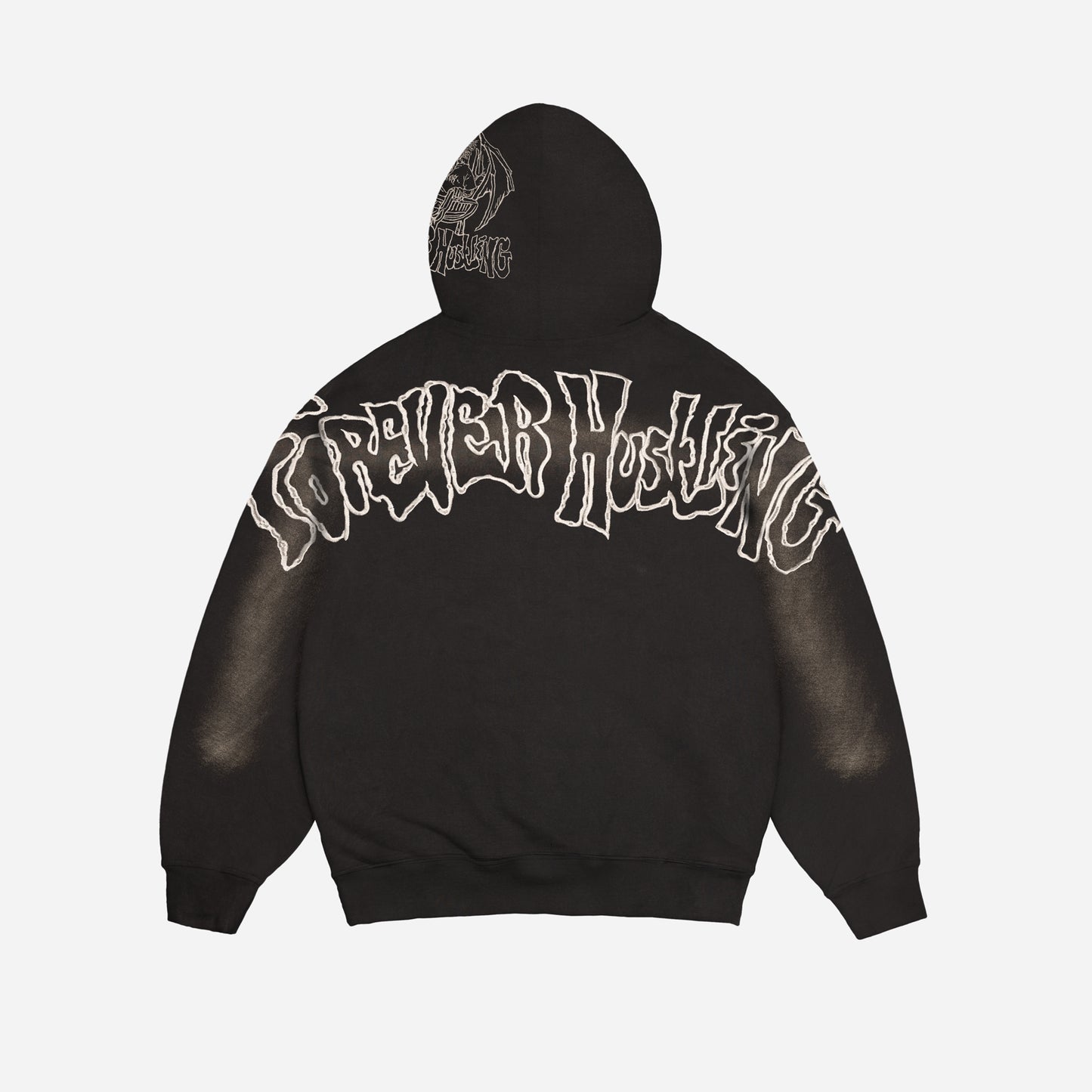 KAREN HOODIE ZIP - BLACK