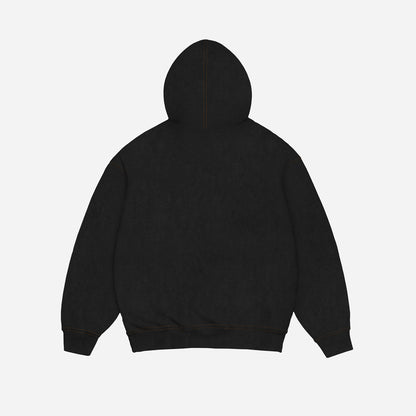 LANDSCAPER HOODIE WASHED - BLACK
