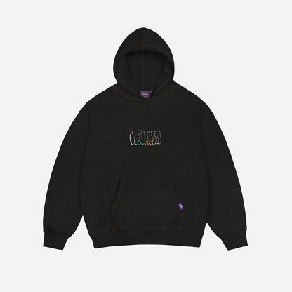 LANDSCAPER HOODIE WASHED - BLACK