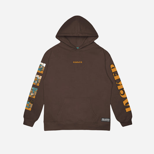 LAZY - HOODIE - BROWN