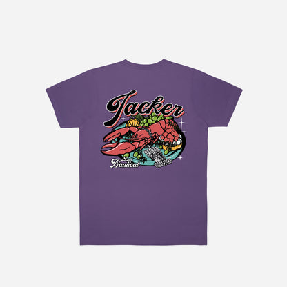 LOBSTER SERVICE T-SHIRT - PURPLE