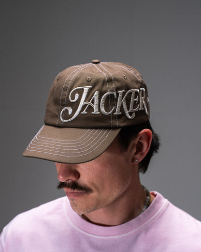LOGO SIDE CAP BROWN