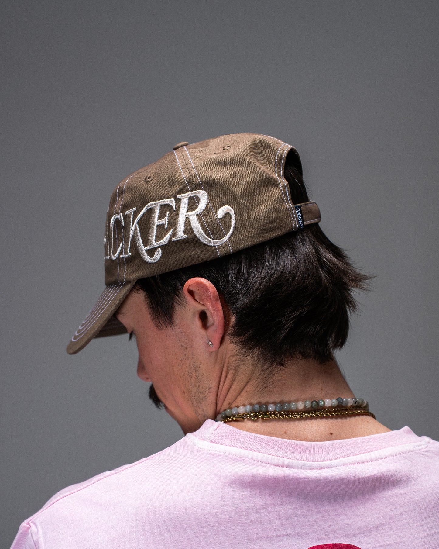 LOGO SIDE CAP BROWN
