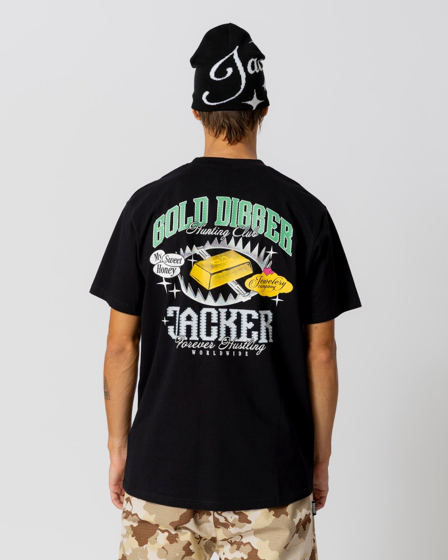 GOLD DIGGER T-SHIRT - BLACK - JACKER