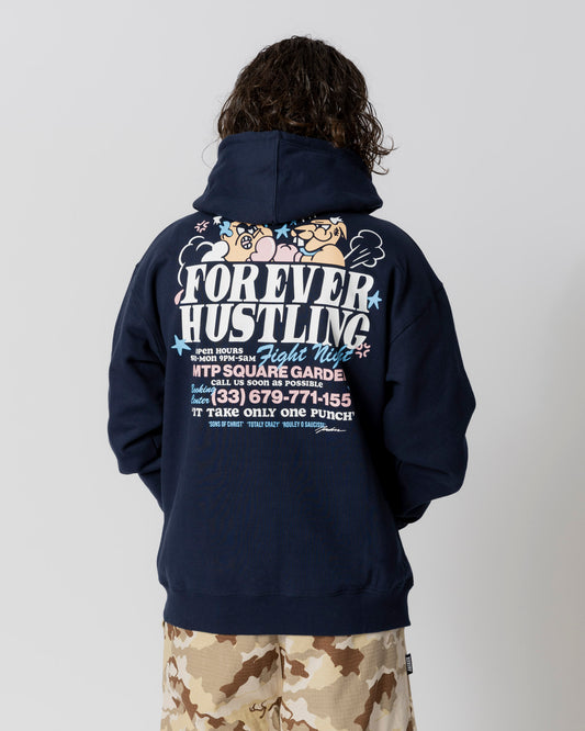 FIGHT HOODIE - NAVY - JACKER