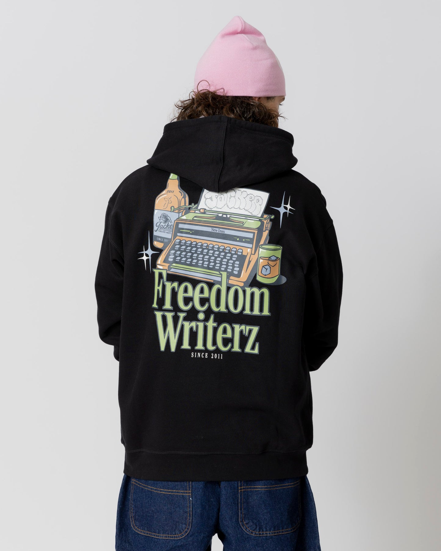 FREEDOM WRITERZ HOODIE - BLACK - JACKER