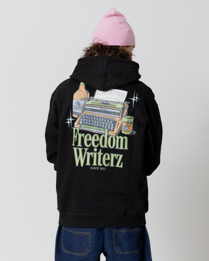FREEDOM WRITERZ HOODIE - BLACK - JACKER