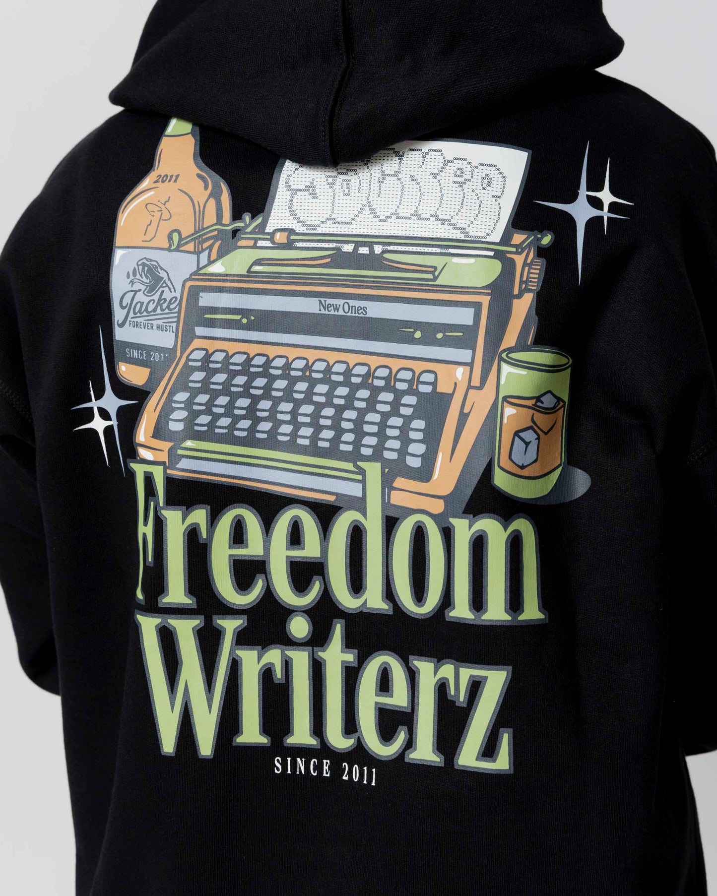 FREEDOM WRITERZ HOODIE - BLACK - JACKER